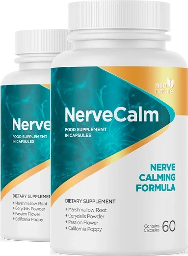 NerveCalm 5-herb formula, two bottles